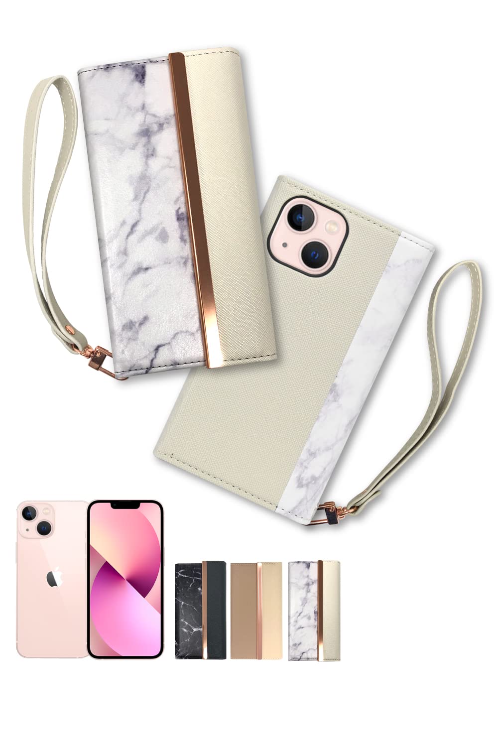 Shizuka Will iPhone 13 Mini Notebook Type Case Cover iFunde Smartphone Case with