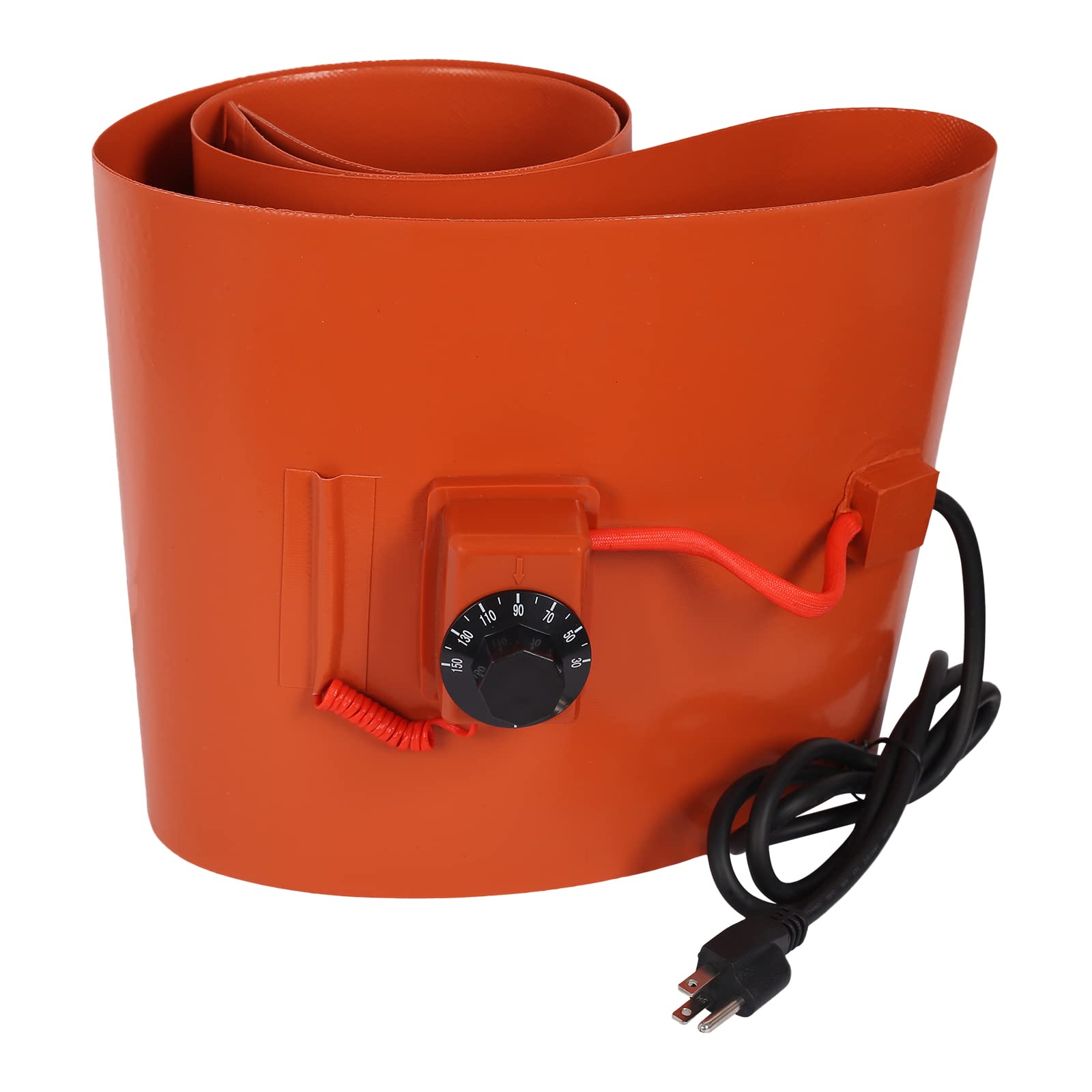Drum Pail Heater Pad 55-Gallon - Nopwer Heat Pad Silicone Barrel Band Warmer 120