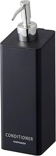 Yamazaki 4261 Two-Way Magnetic Dispenser, Conditioner, Black, Approx. W 2.8 x D 3.5 x H 9.4 inches (7 x 9 x 24 cm), Tower Tower, Pump Dispenser Bottle