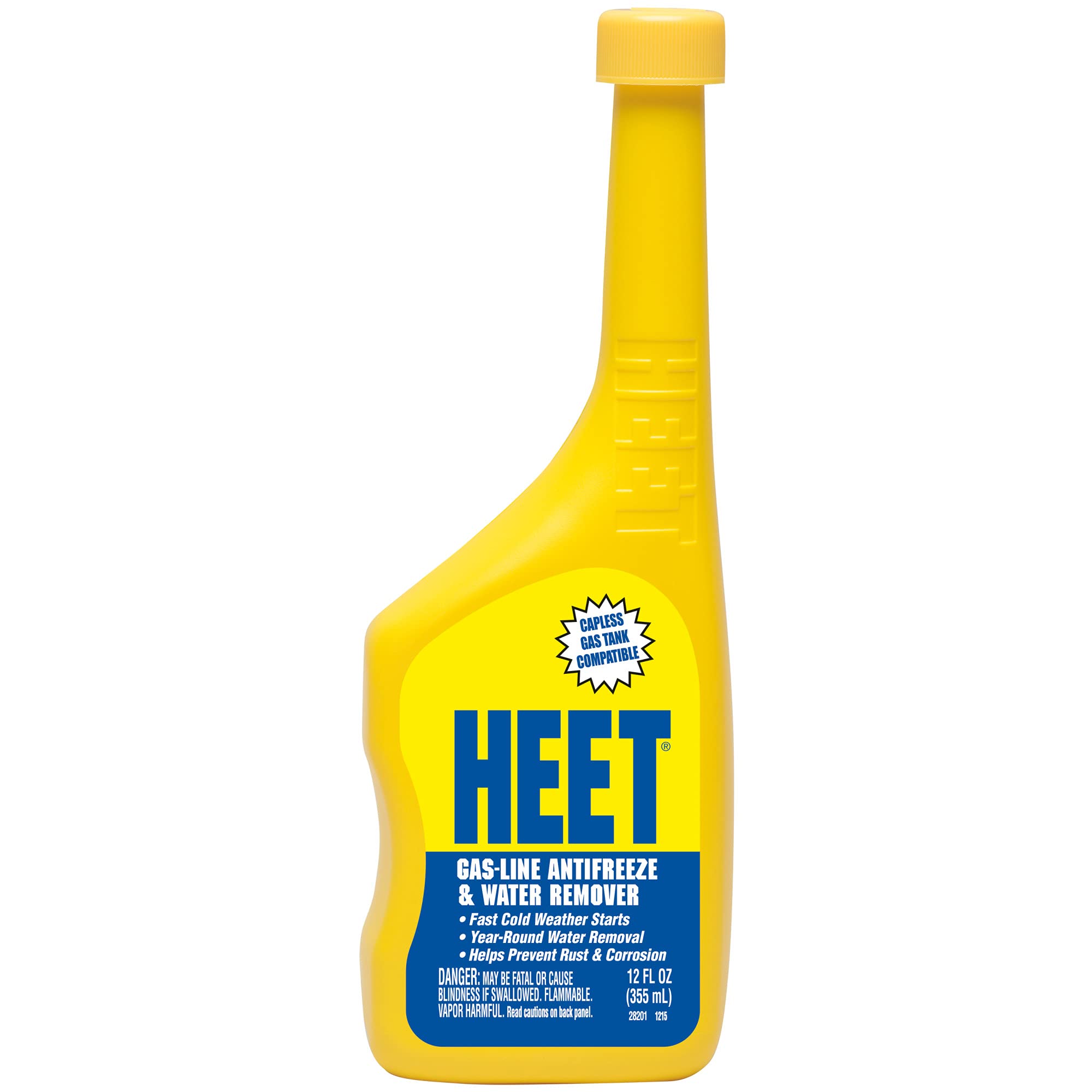 HEET 28201 Gas-Line Antifreeze and Water Remover, 12 Fl oz. | Removes water from
