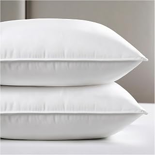 viewstar King Size Pillows 2 Pack, Soft Support Bedding, Pure White-Soft
