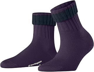 Burlington Women's Plymouth Socks Breathable Climate-Regulating Odour-Neutralising Wool Thick Warm Ribbed Soft Flat Seam For Pressure-Free Toes Plain ONE SIZE FITS ALL gift idea 1 Pair