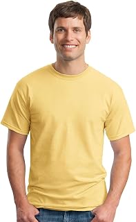 Gildan Men's Ultra Cotton Crew Neck Short Sleeved T Shirt Top Classic Item Men's