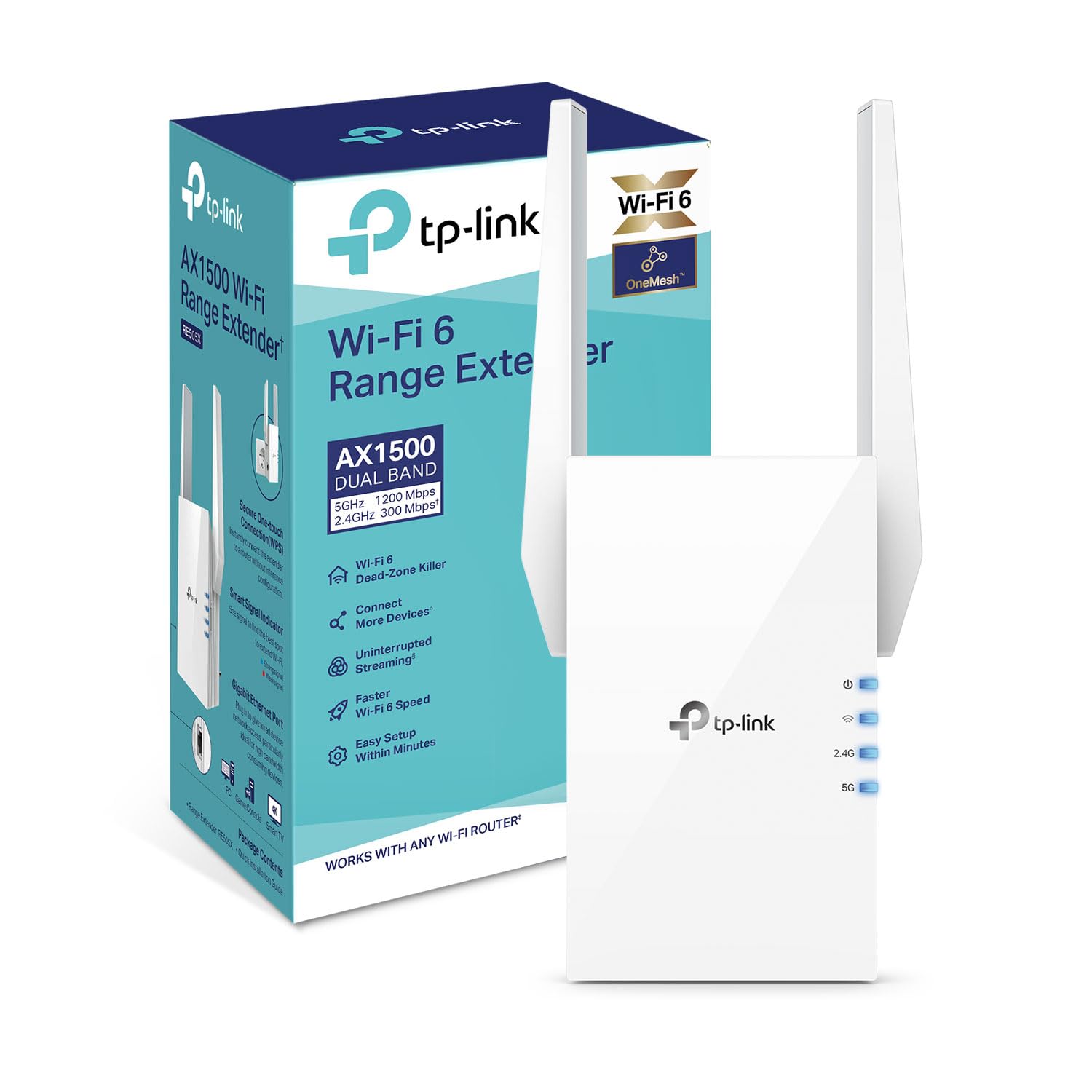 TP-Link RE505X AX1500 WiFi 6 WiFi Extender Booster WiFi Booster