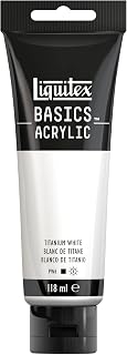 LIQUITEX Basics Acrylic Paint, Titanium White, 118 ml Tube