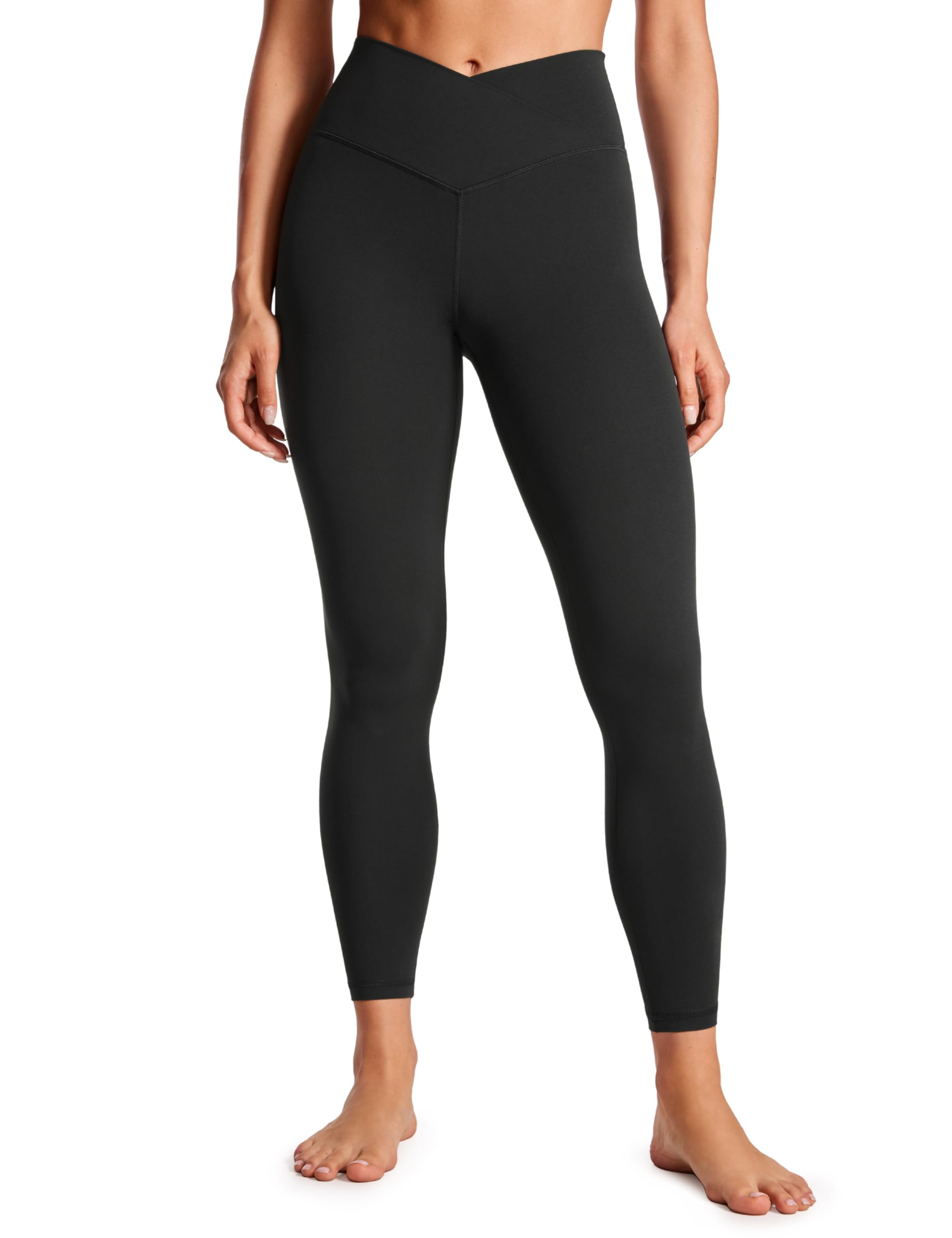 CRZ YOGA Crossover Waist Leggings 25" | Butterluxe, Extremely Soft, Gentle Compr