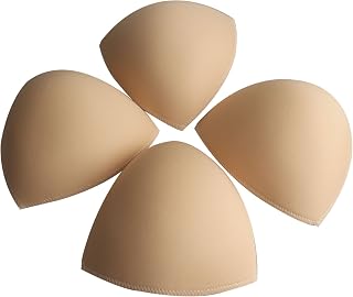 Bra Pads Inserts, Removable Sports Bra Inserts Bra Cups Inserts Padded Bra Inserts for Women's Bikini Top Swimsuit