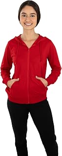 Cottonhood Lightweight Hoodies for Women Zipper Hoodie Soft Jersey Long Sleeve Hooded Sweatshirt