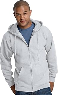 Hanes Ultimate Full-Zip Hoodie, Men's Hooded Fleece Sweatshirt with Zipper Hoodie (Pack of 1)