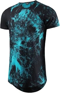 LETAOTAO Mens Big and Tall T Shirts Tie Dye Shirts for Men 100% Cotton Extra Long Tshirts