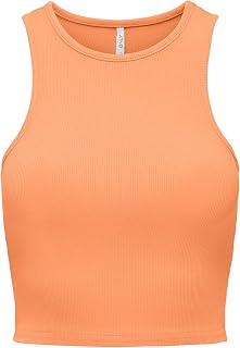 Only Onlbelia S/L Crop Top Box Jrs Top Mujer