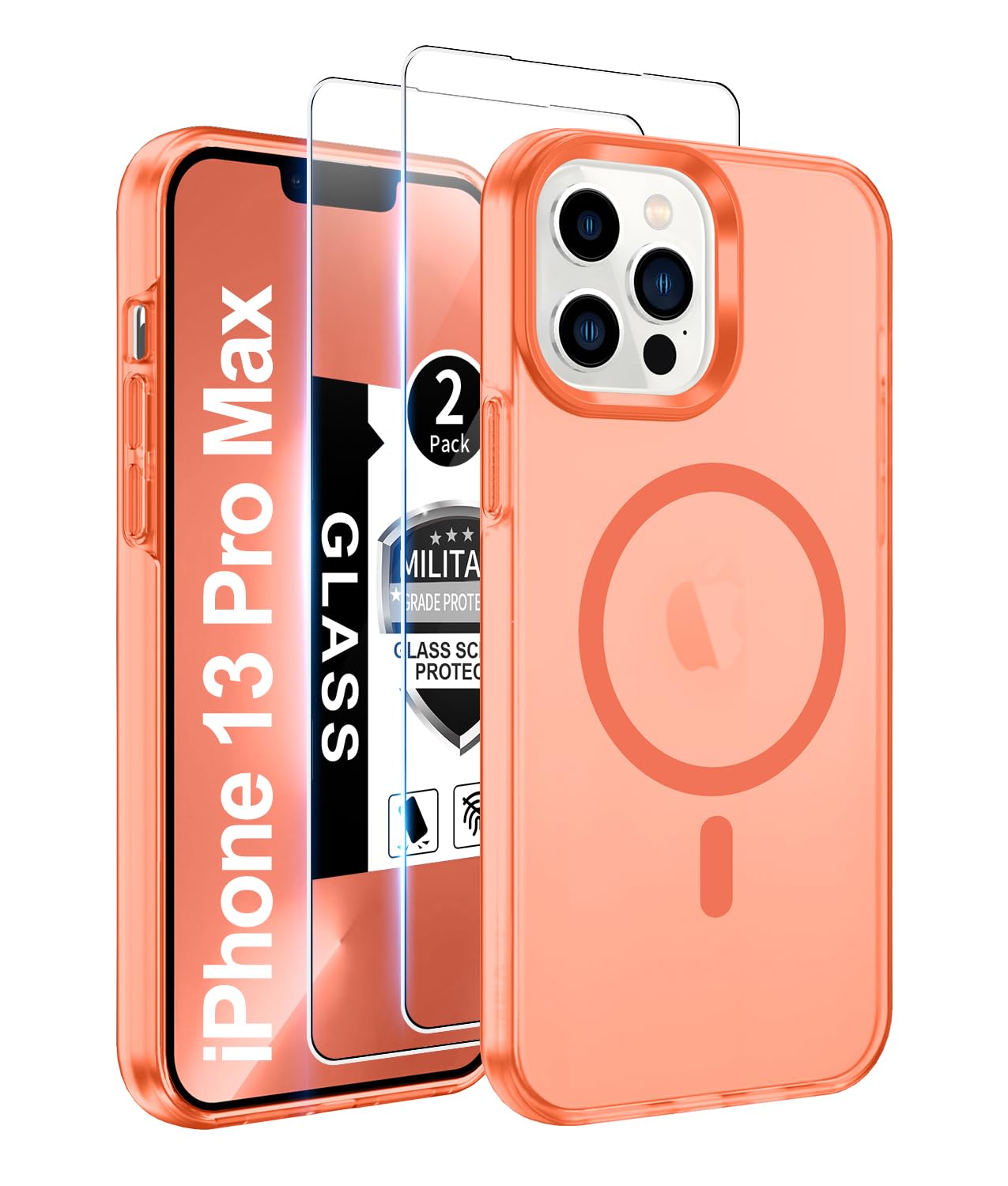 Gritup for iPhone 13 Pro Max Case:[Compatible with Magsafe] Translucent Liquid S
