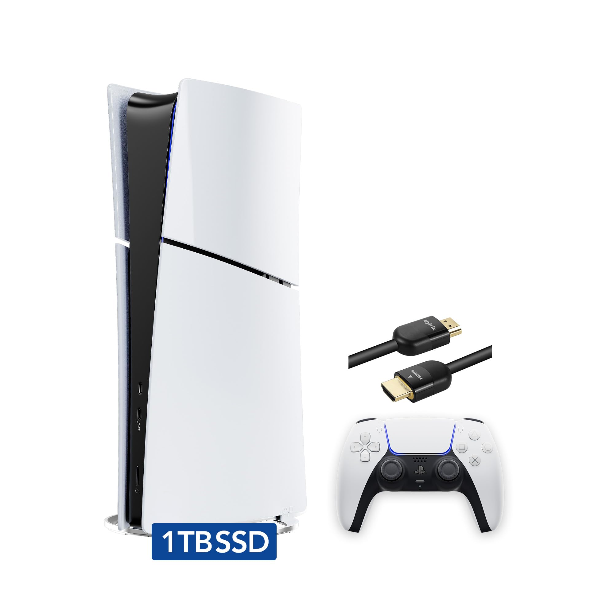 PlayStation 5 Slim Digital with 1TB SSD Storage, Wireless Dualsense Controller -