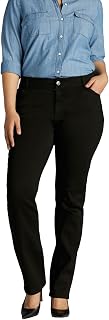 Lee Women's Plus Size Flex Motion Straight Fit Jeans