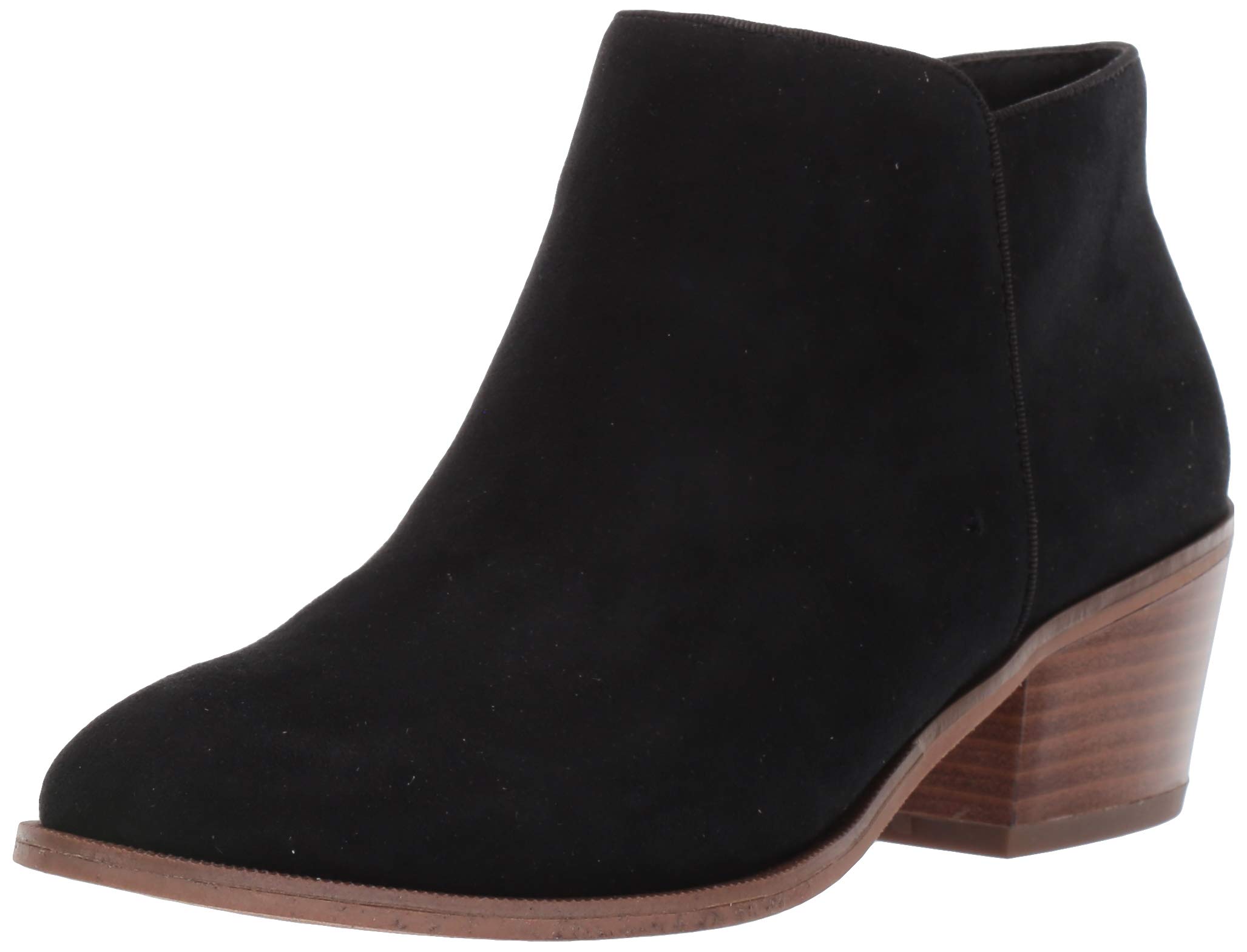 Amazon Essentials Women's Low Heel Ankle Boots with Side Zipper, Stacked Block H