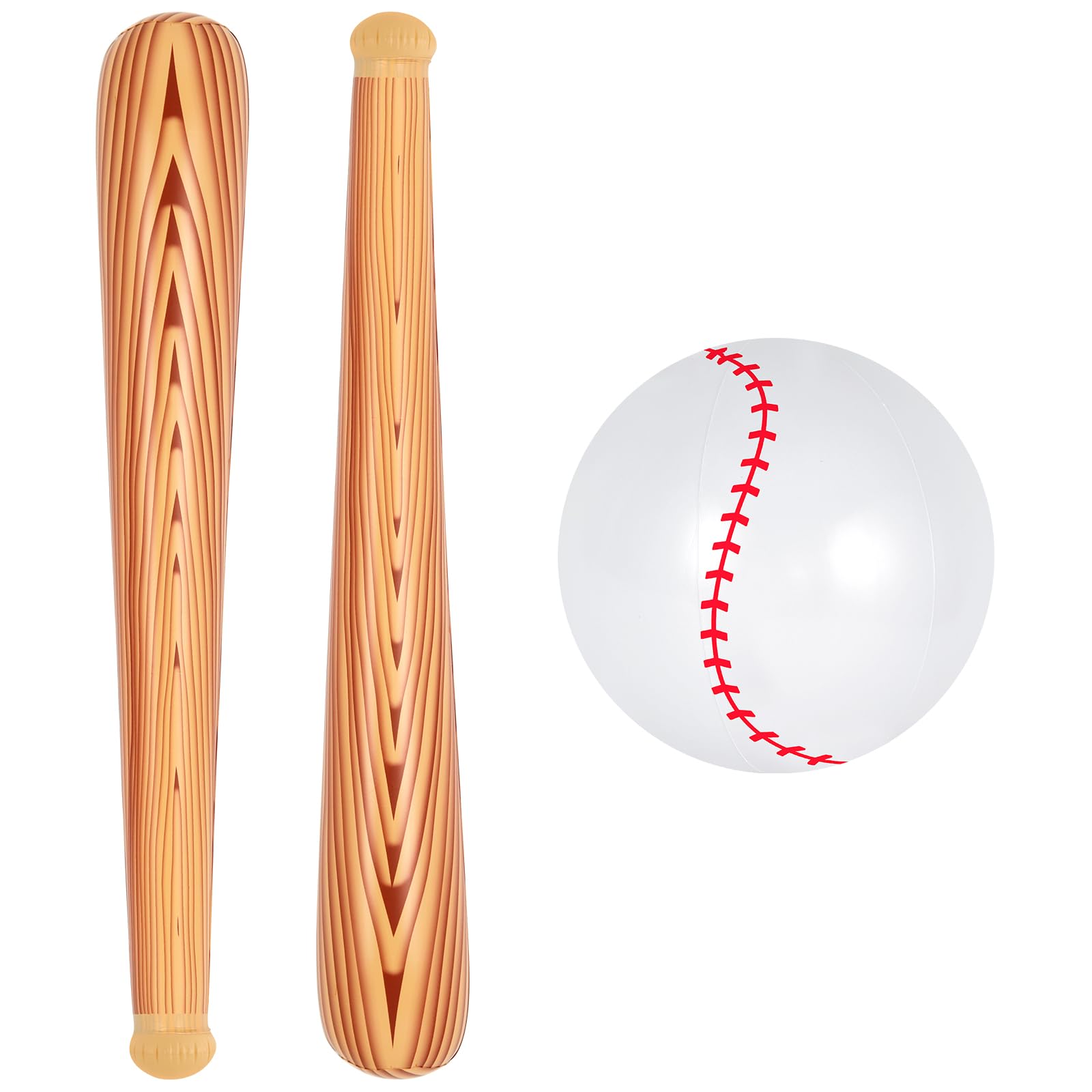 YOTHORN Inflatable Baseball Set, Ball Baseball and Inflatable Baseballs Bat, Bas