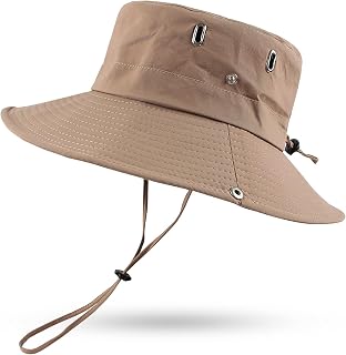 PESAAT Summer Men Fishing Hat UPF 50+ UV Protection Sun Hats for Women Outdoor Wide Brim Bucket Cap