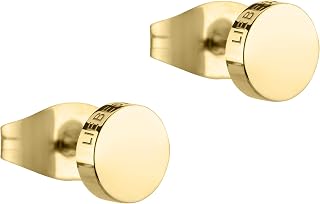 LIEBESKIND BERLIN Damen Ohrstecker – Basic Ohrringe aus Edelstahl – Poliert & mattiert – Kleine Stecker in Silber, Gold, Roségold & Schwarz – Verschiedene Formen – Perfekt für den Alltag