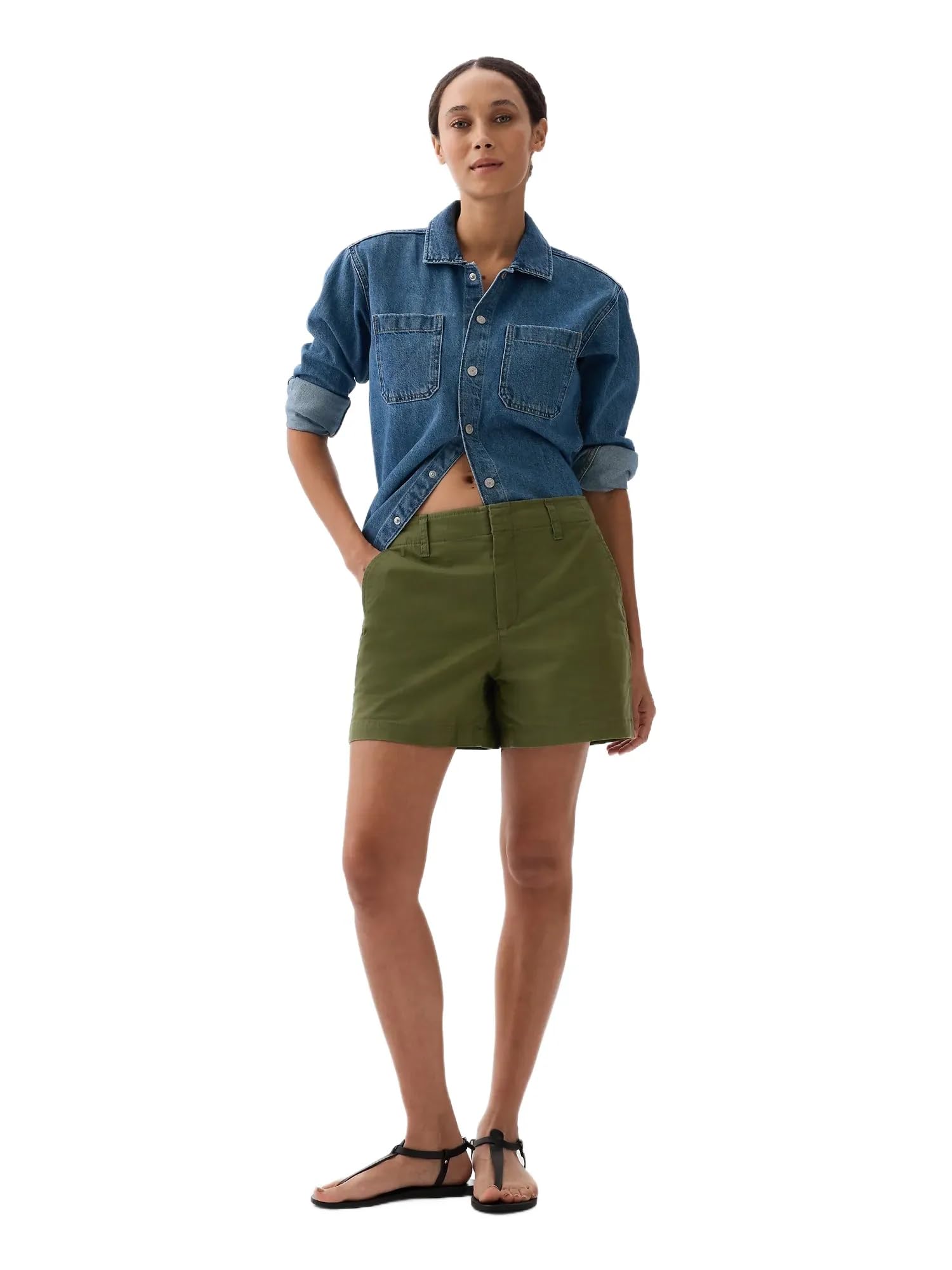 Gap Downtown Khaki Short Shorts for Women