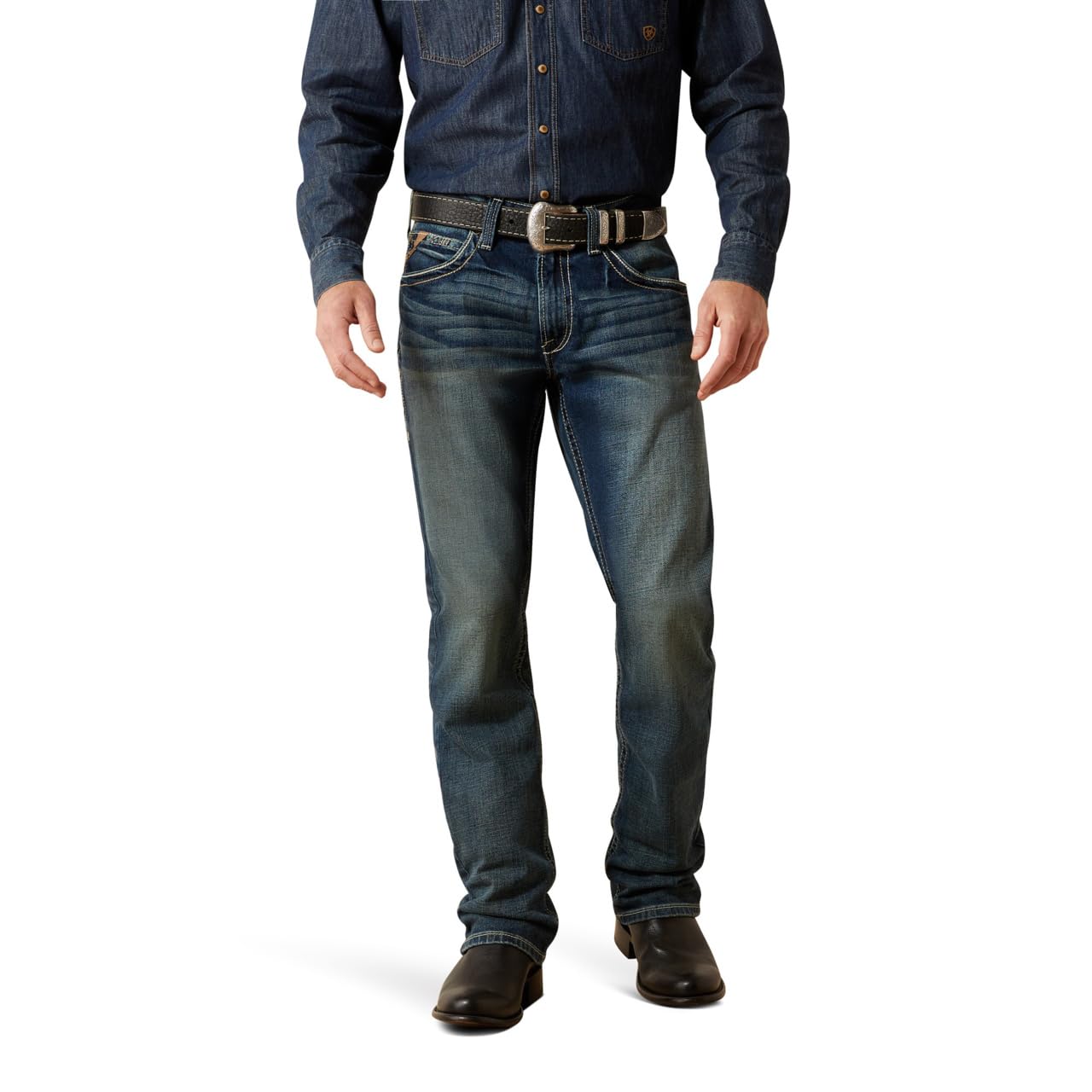 Ariat Men's M5 Slim Stretch Adkins Stackable Straight Leg Jean
