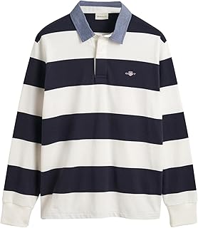 Gant Reg Chambray Stripe Heavy Rugger Men's Polo Shirt