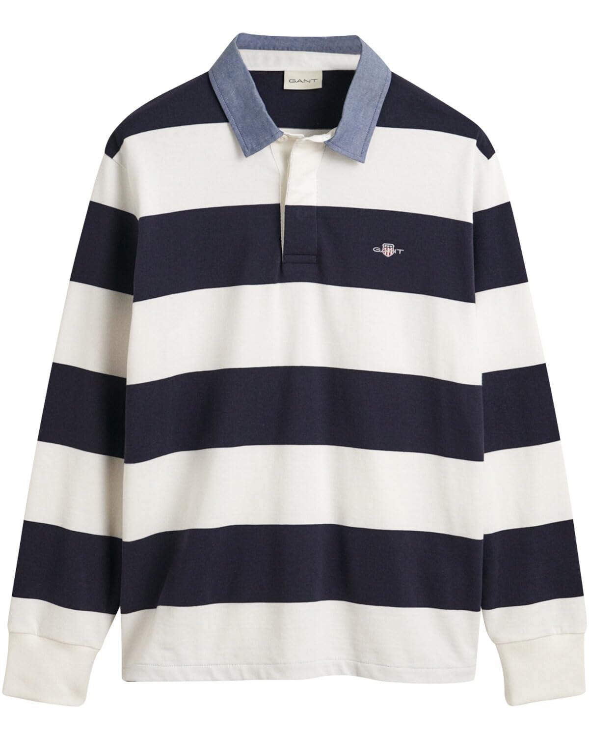 Gant Reg Chambray Stripe Heavy Rugger Men's Polo Shirt