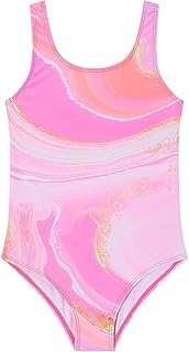 Girls' Swimming Costume Comfort Children's One Piece Swimwear Elastic Teenager Swimsuit Quick-Dry Swimsuit for Girls