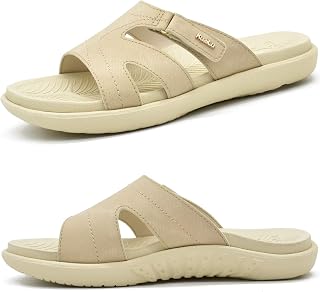 KuaiLu Womens Orthotic Slides Yoga Mat Slip on Sandals with Arch Support