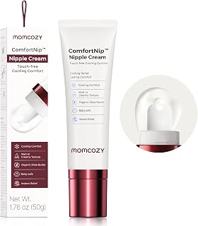 Momcozy Comfort Cooling Nipple Cream, Lanolin-free Nipple Butter, Breastfeeding Essentials for Nursing & Pumping Moms,1.76oz