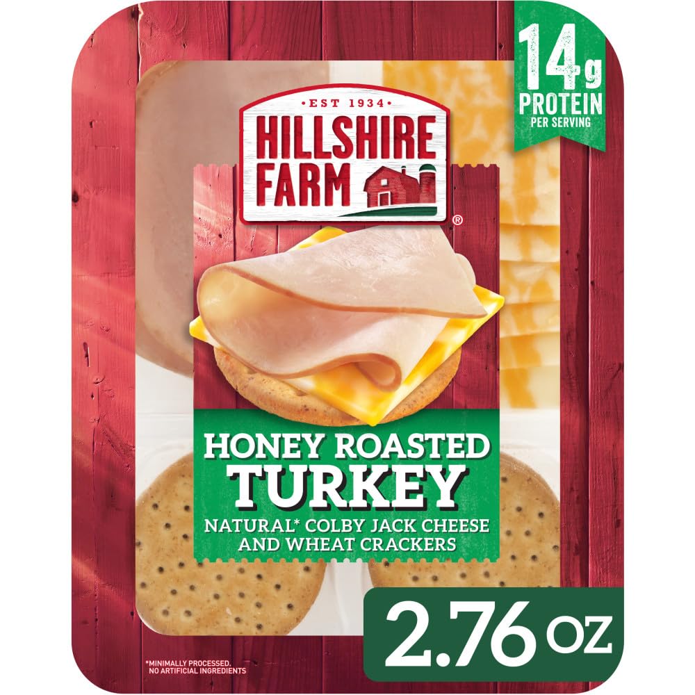 Hillshire Farm Honey Turkey, Colby Jack Cheese Snack Kit, 2.76 Oz | 14g protein 