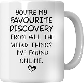 You're My Favorite Discovery 11oz Mug - Cute Gifts for Girlfriend & Presents for Boyfriend - Perfect Valentine's Day Gift