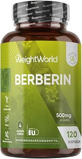 WeightWorld Berberine Capsules - 4 Months Supply - 120 Vegan Capsules