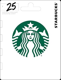 Starbucks Physical Gift Card - $25