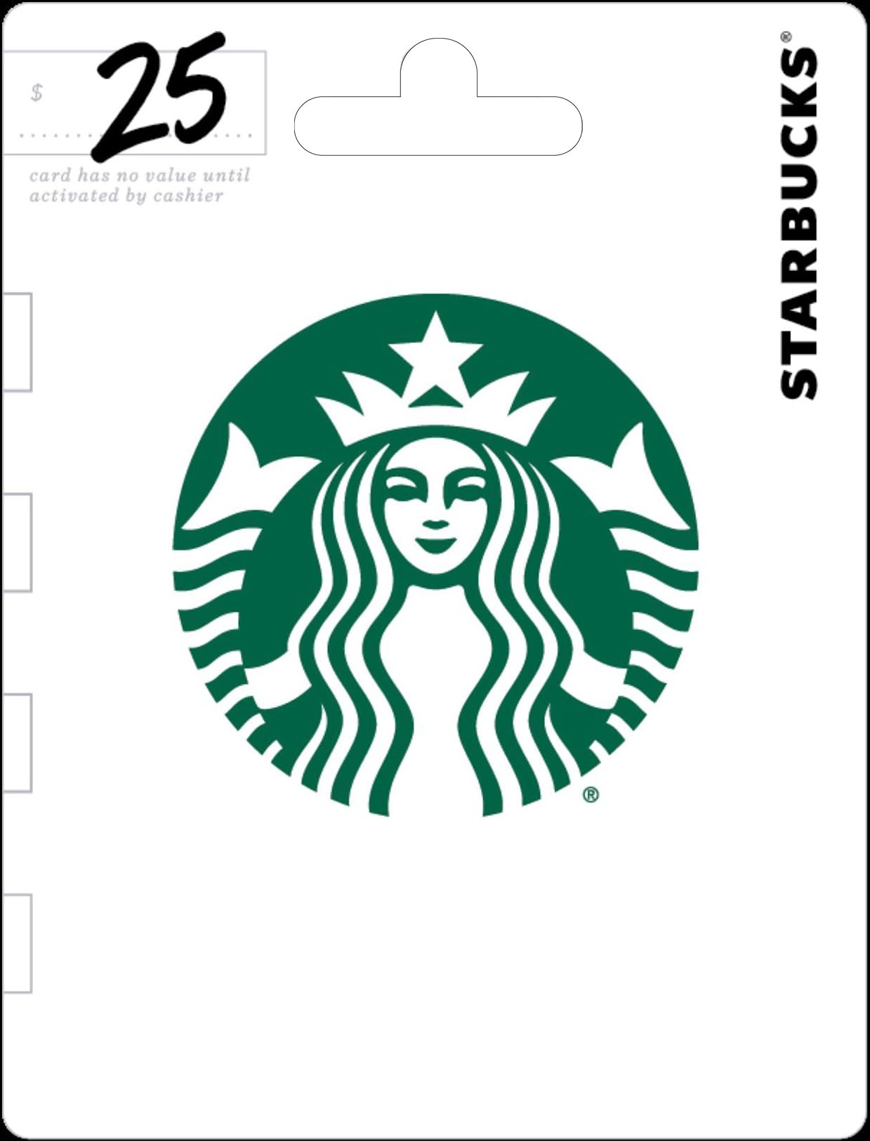 Starbucks Physical Gift Card - $25