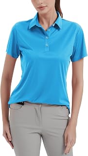 Womens Polo Shirts UPF 50+ Quick Dry Short Sleeve Collared Golf Shirt