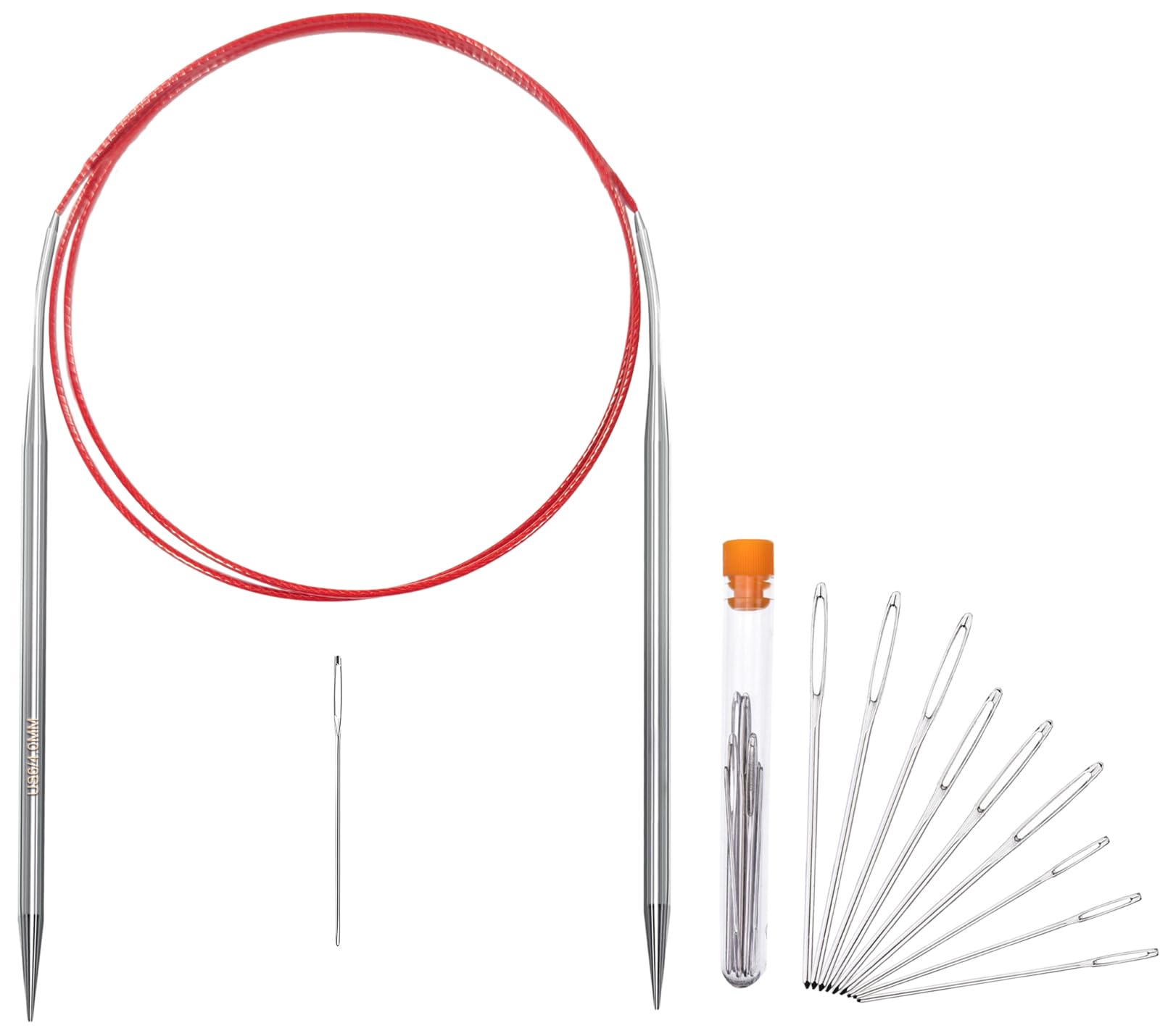 Size 6/4mm Circular Knitting Needles,40 Inch/100cm Knitting Needles for Beginner