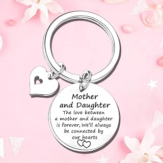Mom Keychain, Mom Gifts from Daughter Mother's Day Christmas Birthday Gifts for Mother from Daughter