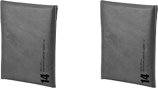 HAKUBA Tablet Sleeve Plus Shell Envelope Laptop Sleeve 14 Dark Gray Uses Tyvek(R) New Material with Strong and Durable Paper-Like Texture AMZSPELLS14DG 4977187214949 (x2)