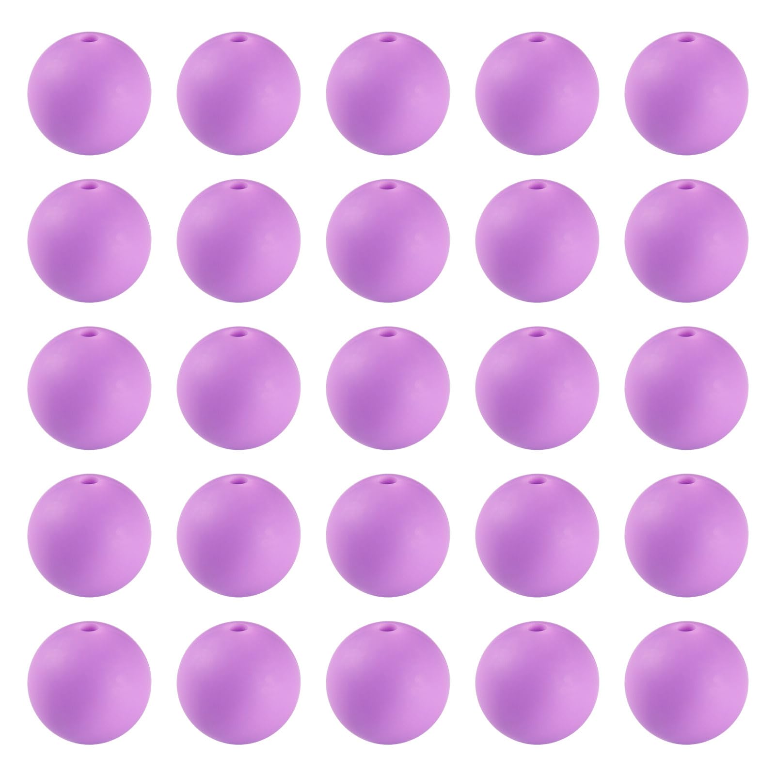 50pcs 15mm Round Silicone Spacer Loose Beads Silicone Loose Spacer Loose Beads f