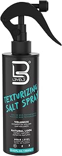 L3 Level 3 Sea Salt Spray for Hair, Texturizing, Beachy Waves, 8.45 fl oz | Texture spray, hair texture spray, light flexible hold, surf spray, casual finish, adds body and definition