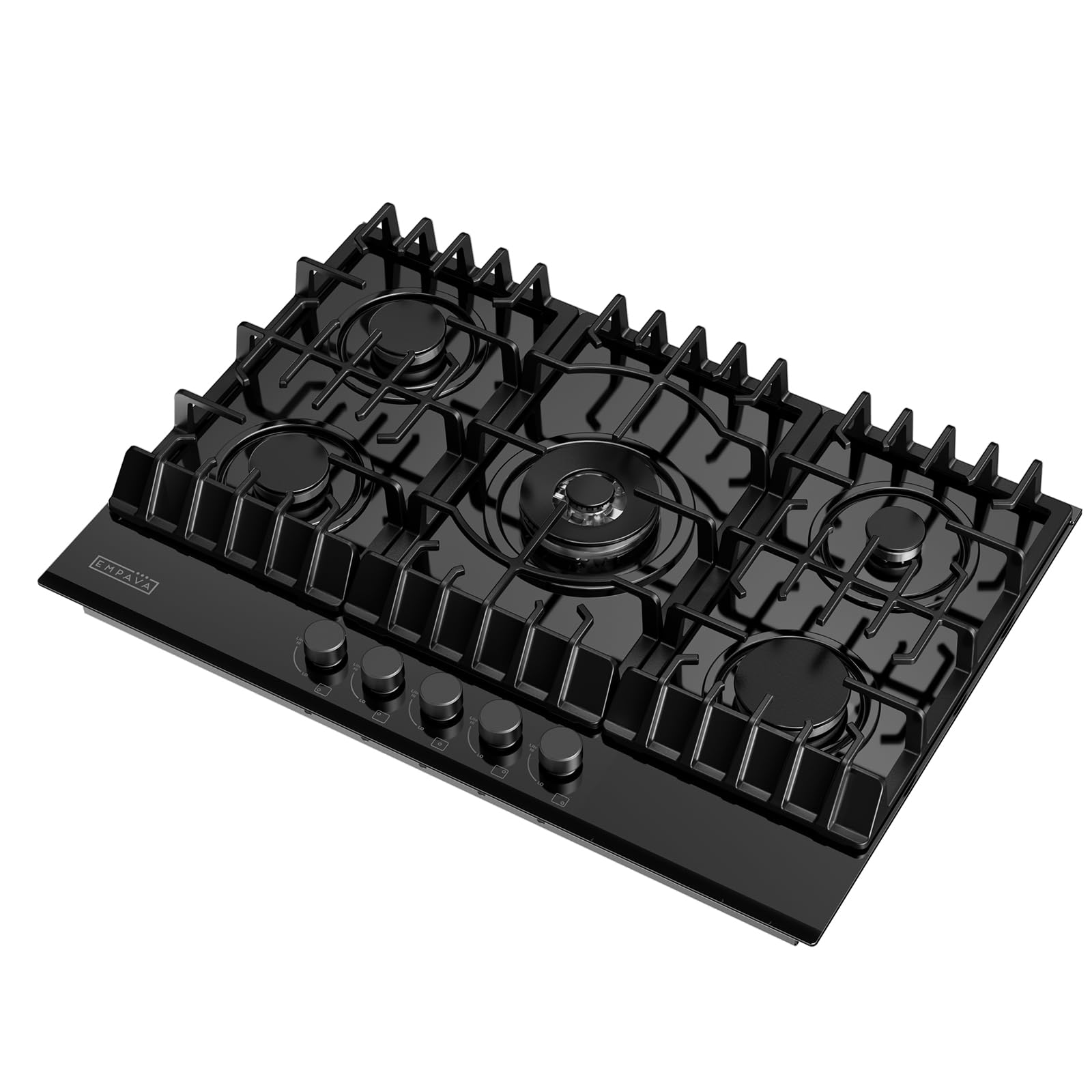 Empava 30 in. Gas Stove Cooktop 5 Italy Sabaf Sealed Burners | NG/LPG Convertibl