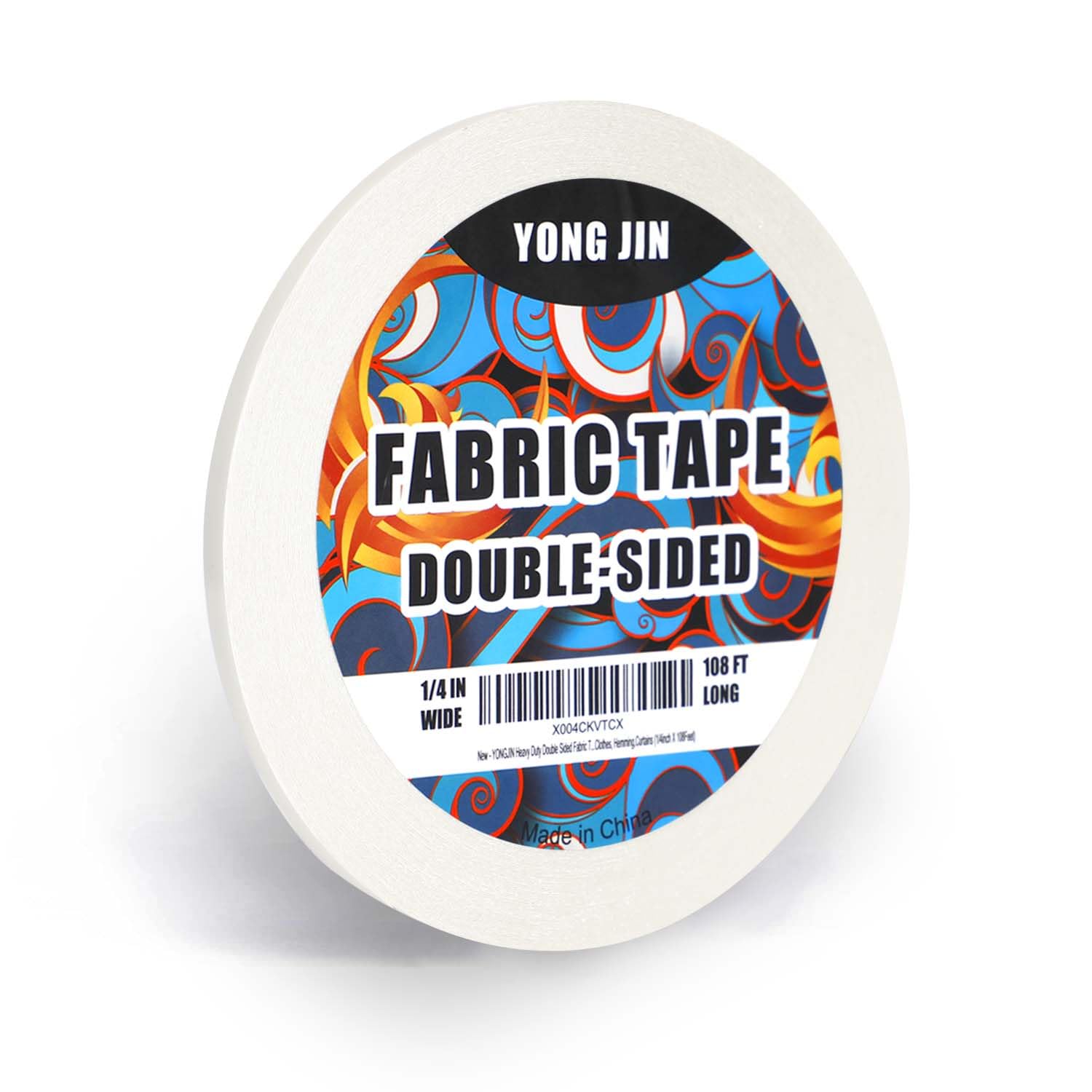 Double Sided Fabric Tape, Hem Tape No Sew No Iron, 1/4 inch x 108 feet | Hem Tap