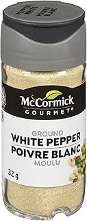 McCormick Gourmet Herbs & Spices, Ground White Pepper, 32 g | Bold, Savoury Flavour for Seasoning, Finishing, Grilling, and Everyday Cooking