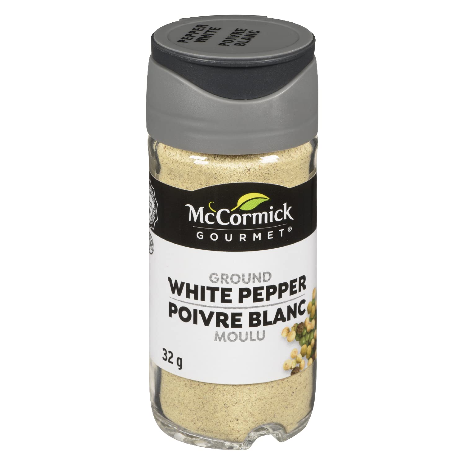 McCormick Gourmet Herbs & Spices, Ground White Pepper, 32 g | Bold, Savoury Flav