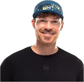 Buff Cap 5 Panel Go Man Woman Adult Flexible, UPF50, Adjustable, Sustainable, Lightweight, Running, Recycled Materials, Comfortable