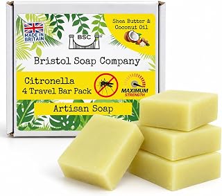 Bristol Soap Company Artisan Soap, 4 Guest/Travel Size Bar Pack