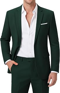 MAGE MALE Mens 2 Piece Suit Sets for Business,Slim Fit Jacket & Pants