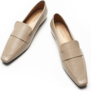 C.Paravano Penny Loafers for Women Flat Shoes Slip Ons Business Moccasins