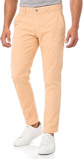 RED BRIDGE Pants for Men Chino-Stylish Stretch Cotton Pants