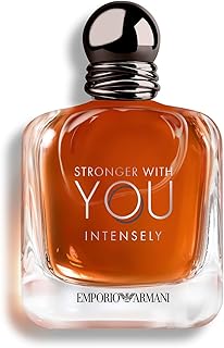 Armani Beauty Stronger With You Intensely - Warm &amp; Spicy Cologne for Men | Long Lasting Fragrance with Pink Pepper, Lavender &amp; Vanilla - Iconic Woody Mens Scent Perfect for Date Night